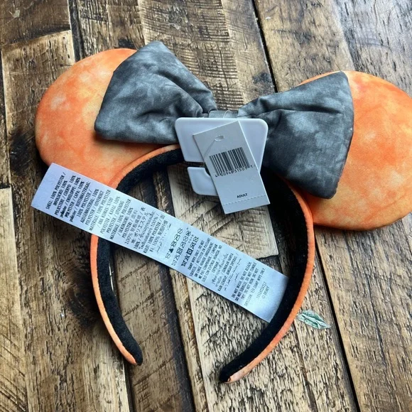 Disney Orange Ears with Gray Bow - Picture 2 of 2